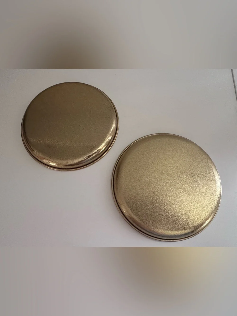 Vintage Decorative Tin Trays - Acorns and Rose - Excellent Condition